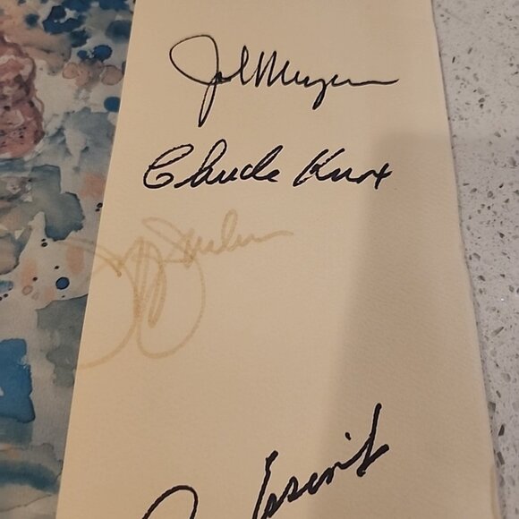 LeRoy Neiman "Brad Van Pelt-Giants" Art Print Football NFL New York 1981 SIGNED - Picture 11 of 16